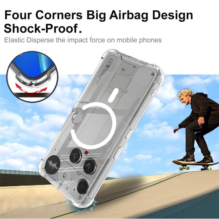 Bild 4, IMAK Nothing Phone 3 Skal MagSafe Shockproof Transparent
