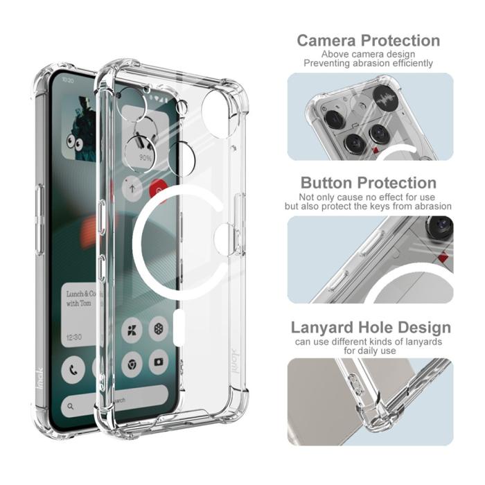 Bild 5, IMAK Nothing Phone 3 Skal MagSafe Shockproof Transparent