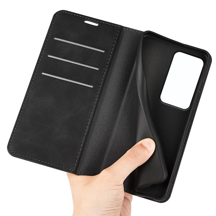 Bild 4, Xiaomi Redmi 15 Fodral Skin Touch Läder Svart