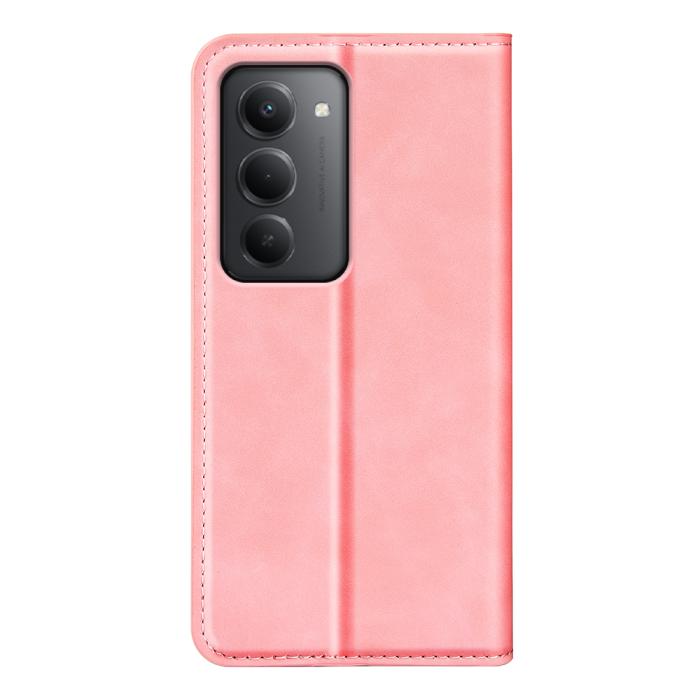 Bild 3, Xiaomi Redmi 15 Fodral Skin Touch Läder Rosa