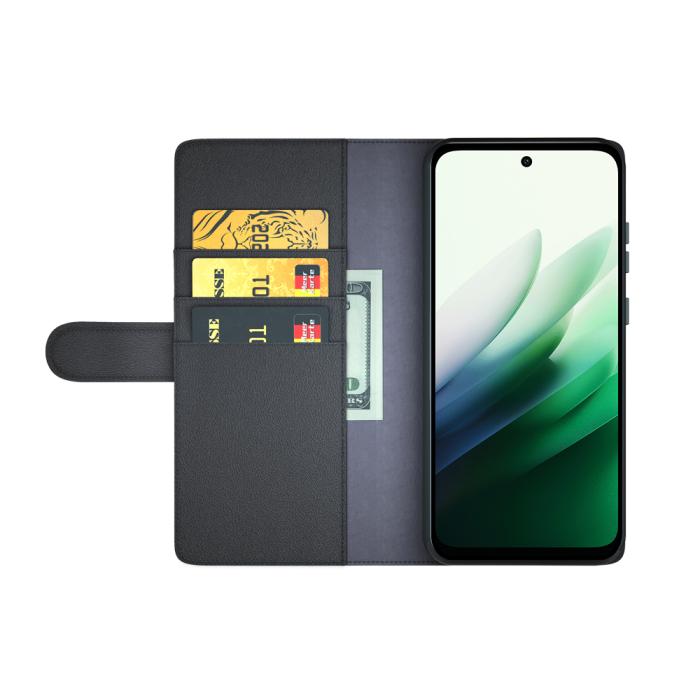 Bild 3, Xiaomi Redmi 15 Fodral Premium Äkta Läder Svart