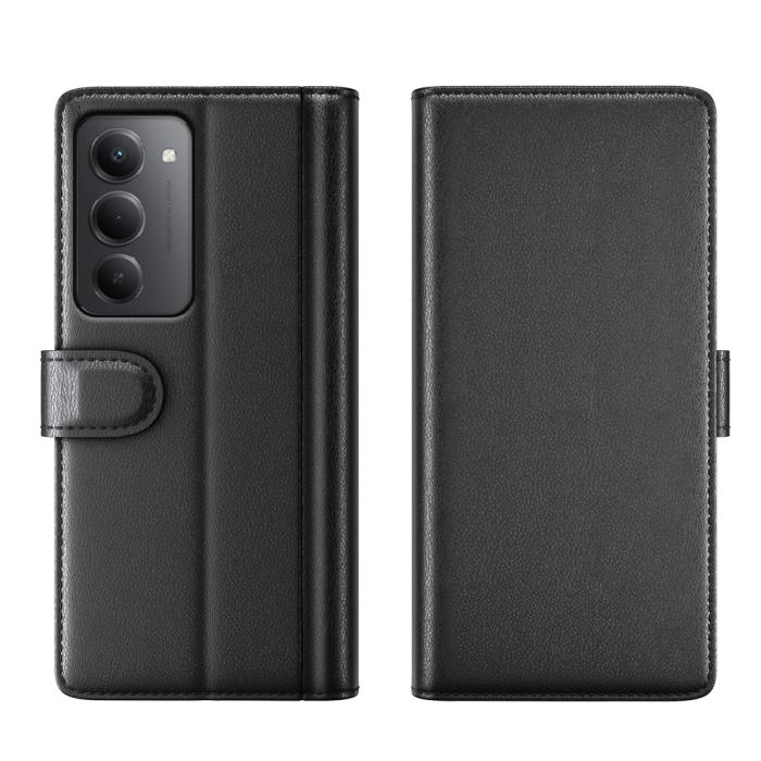 Bild 5, Xiaomi Redmi 15 Fodral Premium Äkta Läder Svart