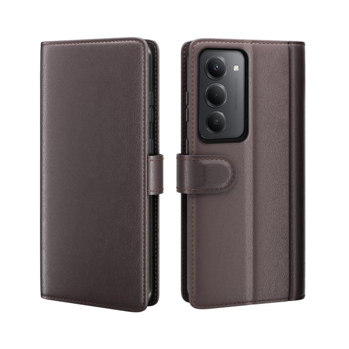 Bild 5, Xiaomi Redmi 15 Fodral Premium Äkta Läder Brun