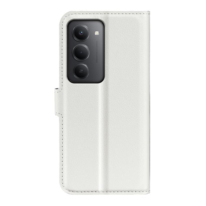 Bild 3, Xiaomi Redmi 15 Fodral Litchi Läder Vit