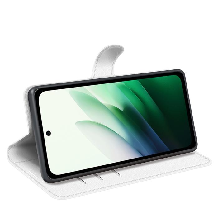 Bild 6, Xiaomi Redmi 15 Fodral Litchi Läder Vit