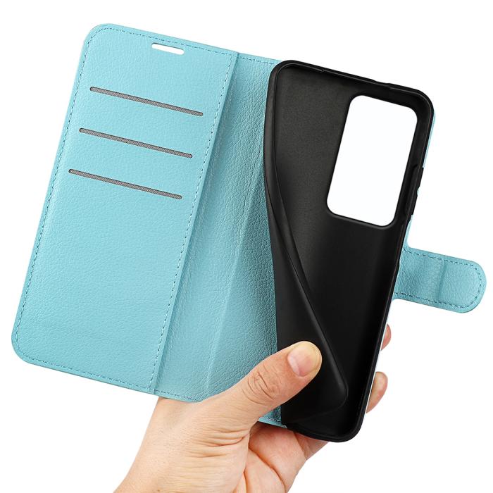 Bild 4, Xiaomi Redmi 15 Fodral Litchi Läder Blå