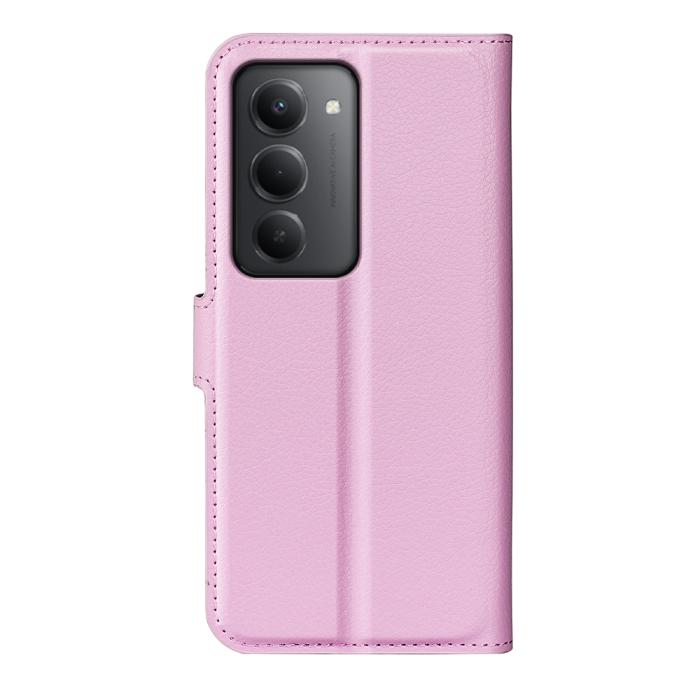 Bild 3, Xiaomi Redmi 15 Fodral Litchi Läder Ljus Rosa