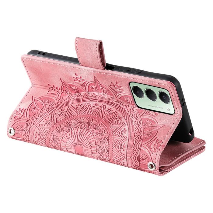 Bild 4, Xiaomi Redmi 15 Fodral Mandala Läder Roséguld