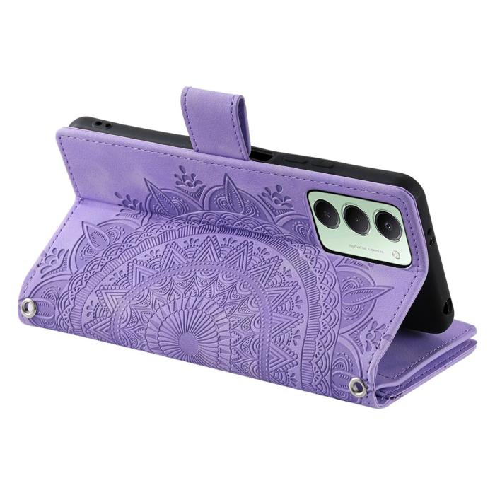 Bild 3, Xiaomi Redmi 15 Fodral Mandala Läder Lila