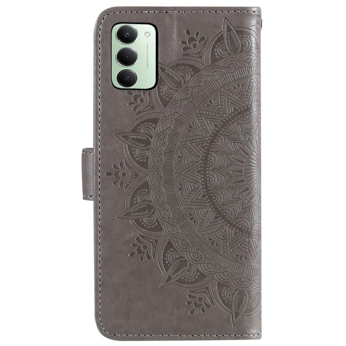 Bild 5, Xiaomi Redmi 15 Fodral Mandala Läder Grå