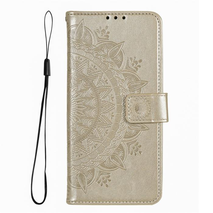 Bild 4, Xiaomi Redmi 15 Fodral Mandala Läder Guld