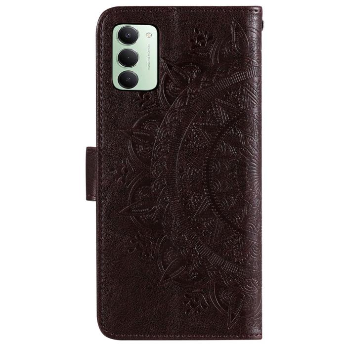 Bild 5, Xiaomi Redmi 15 Fodral Mandala Läder Brun