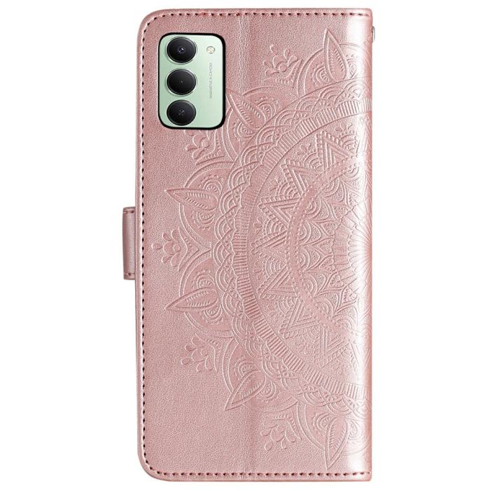 Bild 5, Xiaomi Redmi 15 Fodral Mandala Läder Roséguld