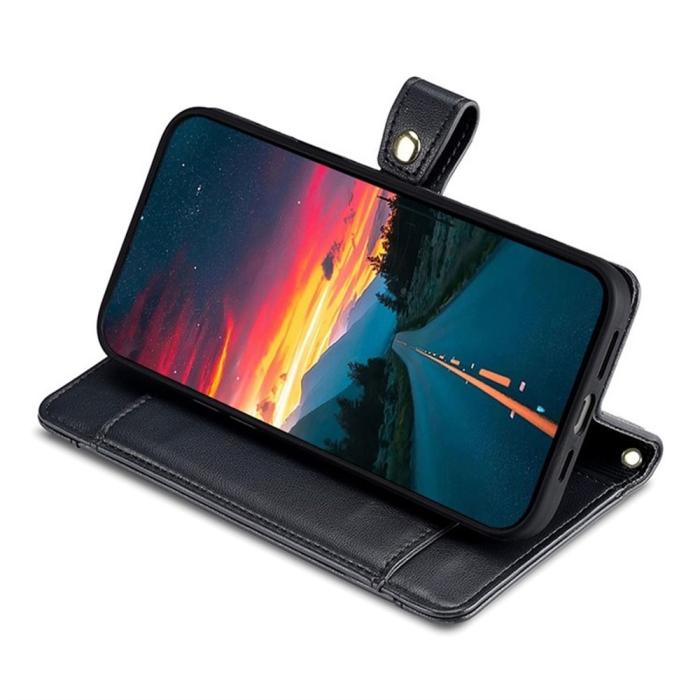 Bild 3, Xiaomi Redmi 15C Fodral Läder Multifunktionellt Svart