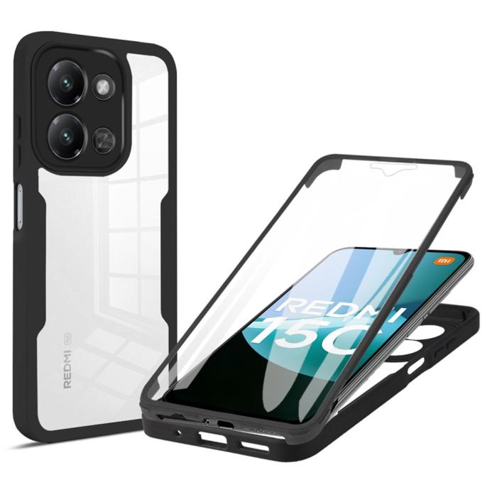 Bild 1, Xiaomi Redmi 15C Skal 360 Hybrid Defense Svart