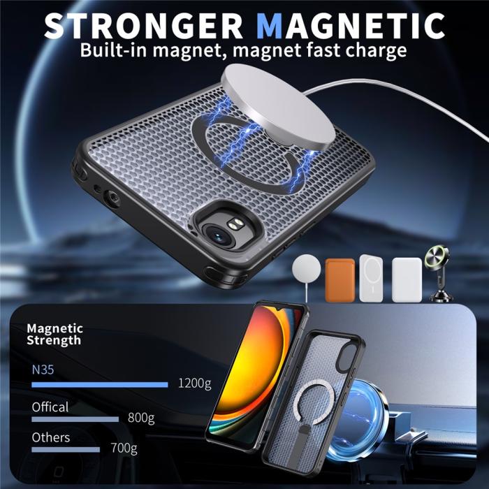 Bild 2, Samsung Galaxy Xcover 7 Skal MagSafe Kickstand Svart