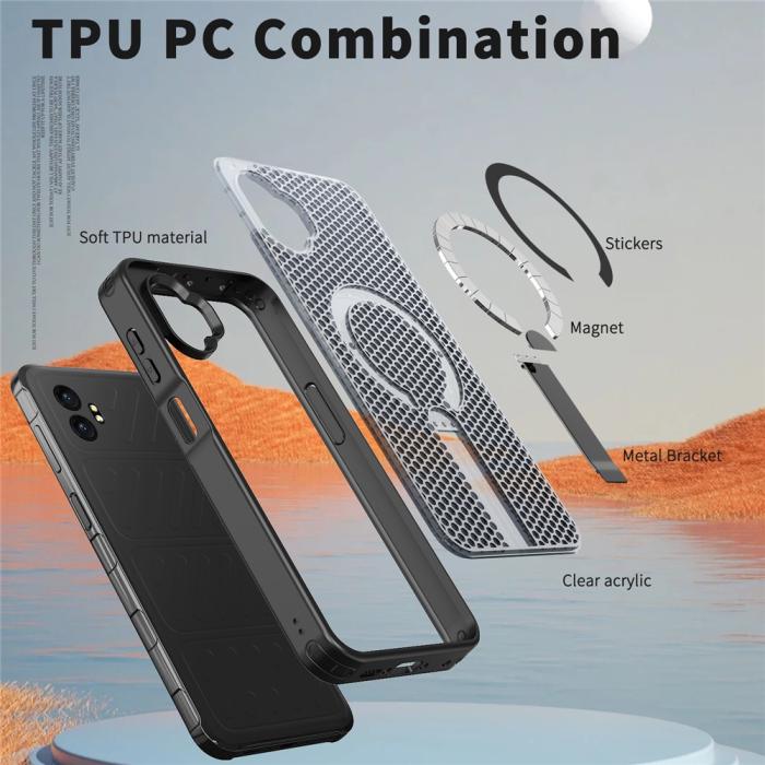 Bild 5, Samsung Galaxy Xcover 7 Pro Skal MagSafe Kickstand Svart