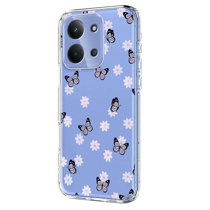 Bild 2, Xiaomi Redmi 15C Skal Med Tryck Fjärilar