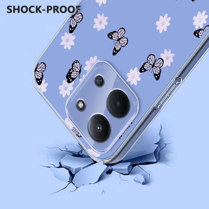 Bild 3, Xiaomi Redmi 15C Skal Med Tryck Fjärilar