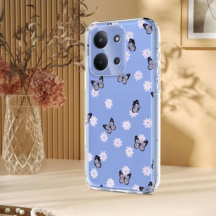 Bild 5, Xiaomi Redmi 15C Skal Med Tryck Fjärilar