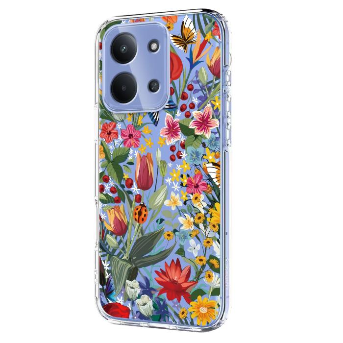 Bild 2, Xiaomi Redmi 15C Skal Med Tryck Blommor