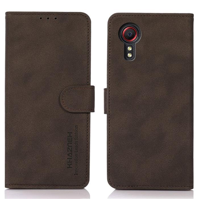 Bild 1, KHAZNEH Samsung Galaxy Xcover 7 Fodral Läder Brun