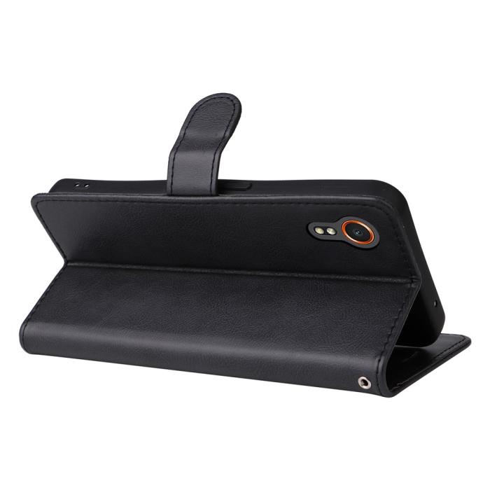 Bild 4, Samsung Galaxy Xcover 7 Fodral Läder Svart