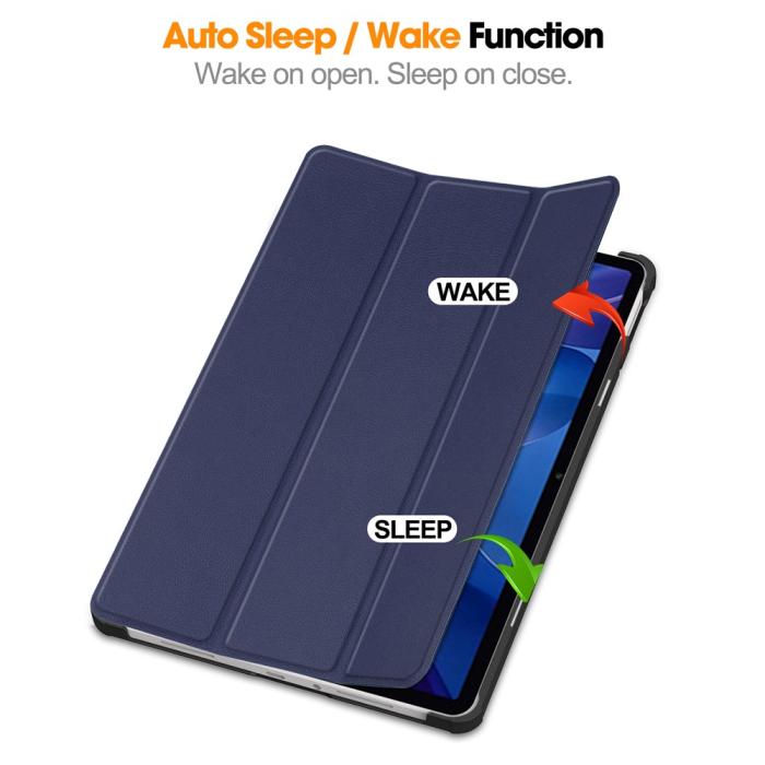 Bild 3, Xiaomi Redmi Pad 2 Fodral Tri-Fold Mörk Blå