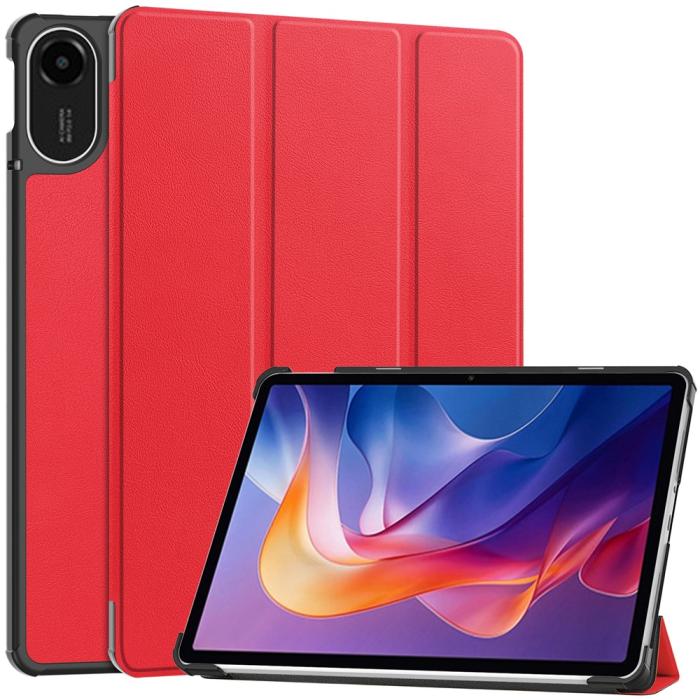 Bild 1, Xiaomi Redmi Pad 2 Fodral Tri-Fold Röd