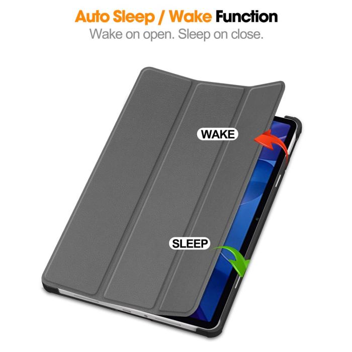 Bild 3, Xiaomi Redmi Pad 2 Fodral Tri-Fold Grå