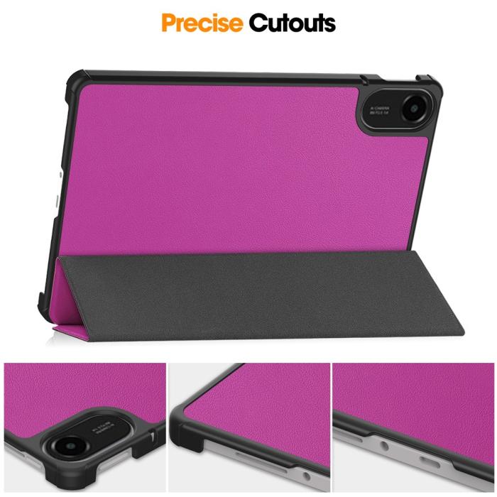 Bild 6, Xiaomi Redmi Pad 2 Fodral Tri-Fold Lila