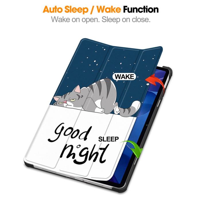 Bild 3, Xiaomi Redmi Pad 2 Fodral Tri-Fold Katt