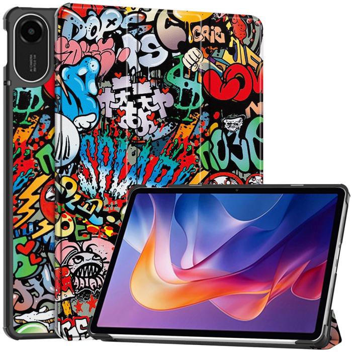 Bild 1, Xiaomi Redmi Pad 2 Fodral Tri-Fold Grafitti