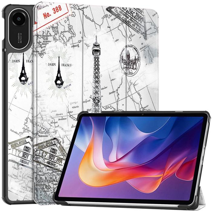 Bild 1, Xiaomi Redmi Pad 2 Fodral Tri-Fold Eiffeltornet