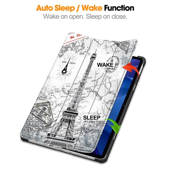 Bild 3, Xiaomi Redmi Pad 2 Fodral Tri-Fold Eiffeltornet