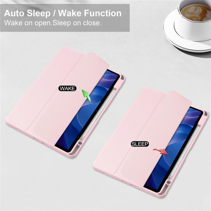 Bild 2, Xiaomi Redmi Pad 2 Fodral Tri-Fold Hybrid Rosa