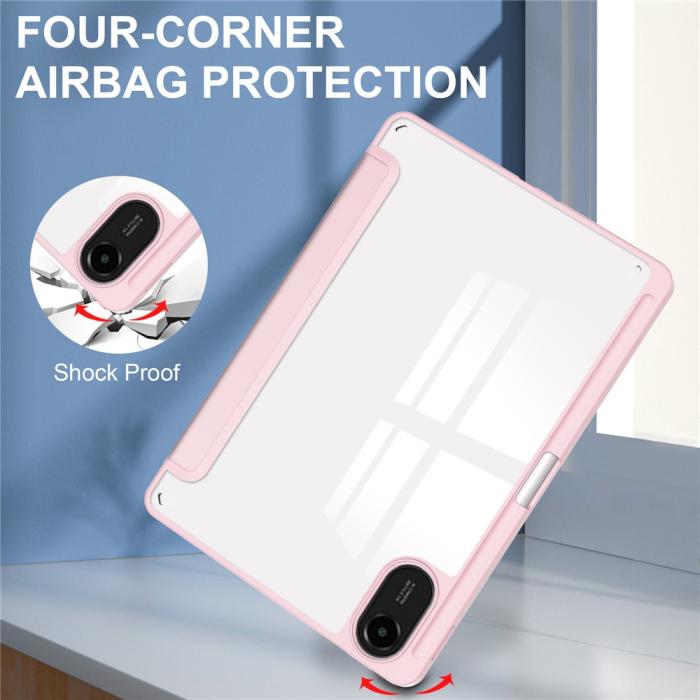 Bild 6, Xiaomi Redmi Pad 2 Fodral Tri-Fold Hybrid Rosa