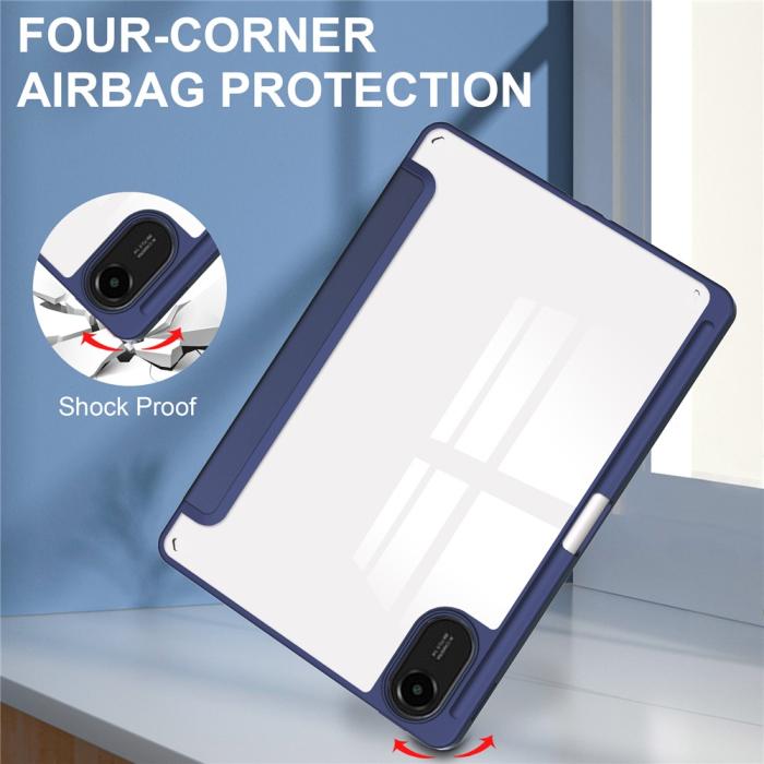 Bild 6, Xiaomi Redmi Pad 2 Fodral Tri-Fold Hybrid Mörk Blå