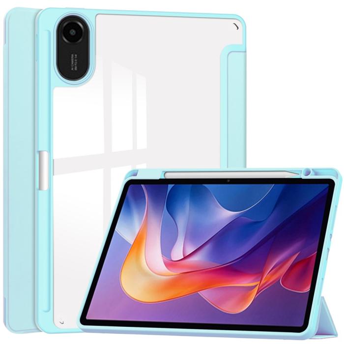 Bild 1, Xiaomi Redmi Pad 2 Fodral Tri-Fold Hybrid Blå