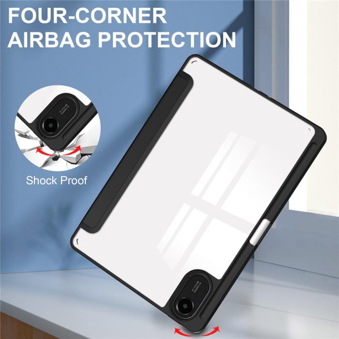 Bild 6, Xiaomi Redmi Pad 2 Fodral Tri-Fold Hybrid Svart