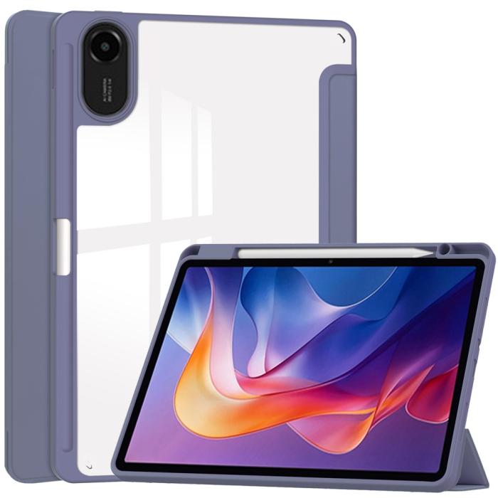 Bild 1, Xiaomi Redmi Pad 2 Fodral Tri-Fold Hybrid Lila