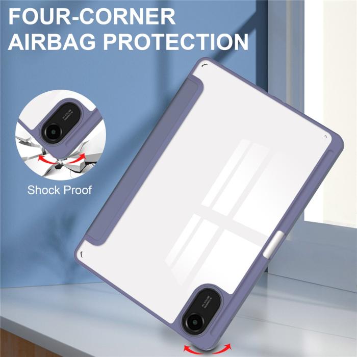 Bild 6, Xiaomi Redmi Pad 2 Fodral Tri-Fold Hybrid Lila