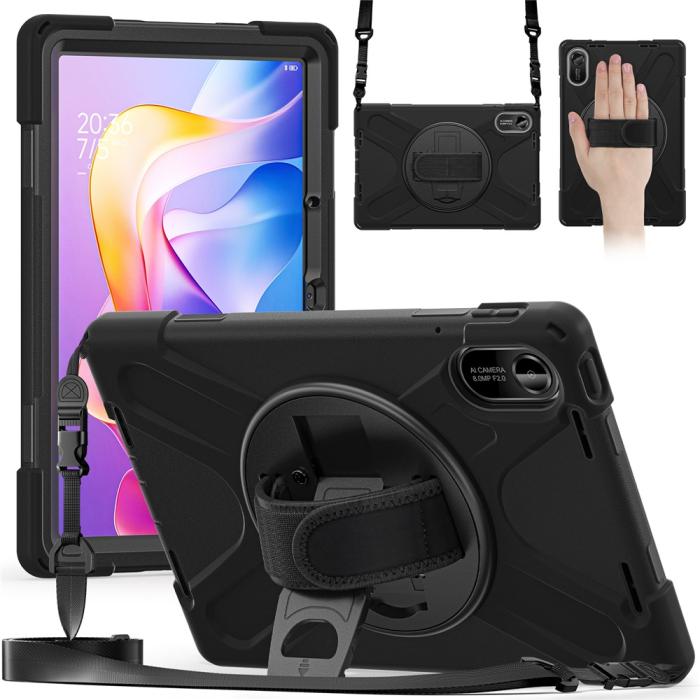 Bild 1, Xiaomi Redmi Pad 2 Skal 360° Kickstand Med Strap Svart