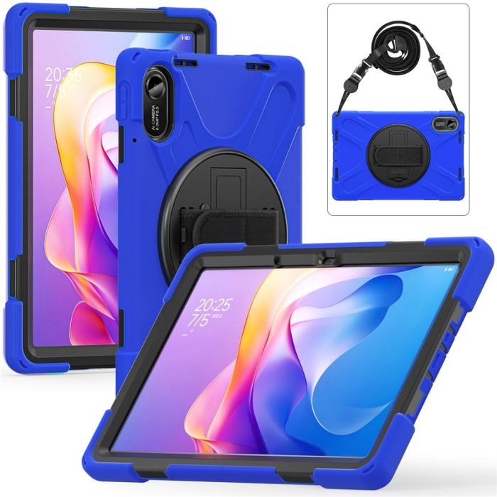 Bild 3, Xiaomi Redmi Pad 2 Skal 360° Kickstand Med Strap Blå