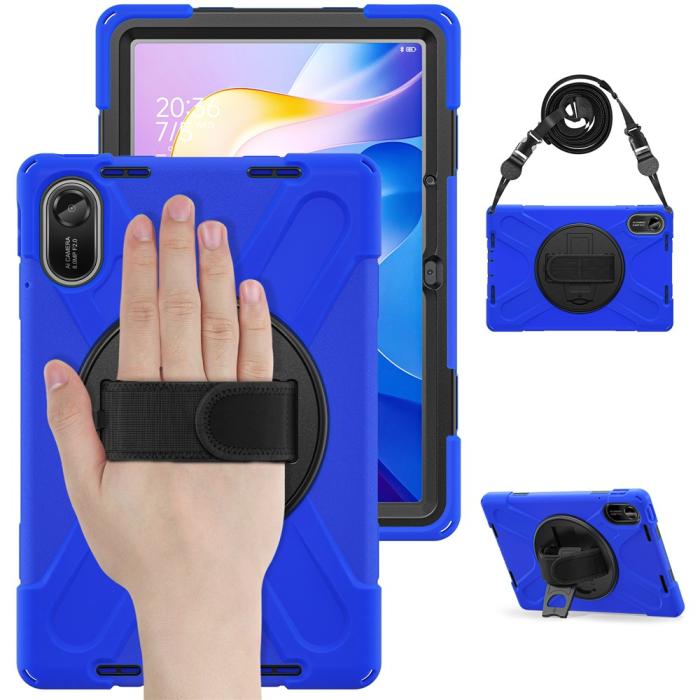 Bild 4, Xiaomi Redmi Pad 2 Skal 360° Kickstand Med Strap Blå