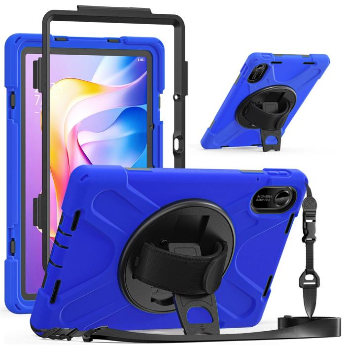 Bild 6, Xiaomi Redmi Pad 2 Skal 360° Kickstand Med Strap Blå