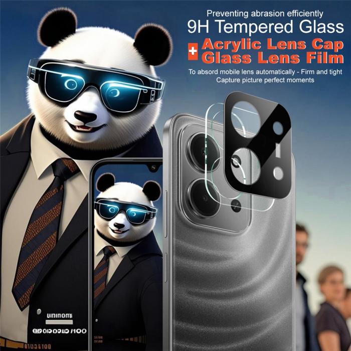 Bild 4, IMAK Xiaomi Redmi 15C Linsskydd Härdat Glas Svart