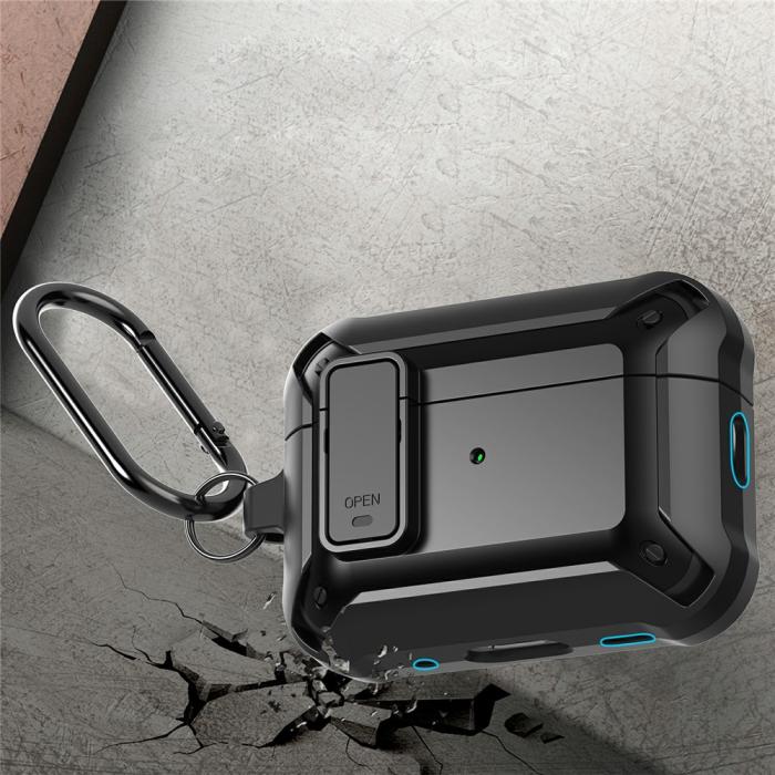 Bild 4, AirPods Pro 3 Skal Shockproof Hybrid Armor Röd