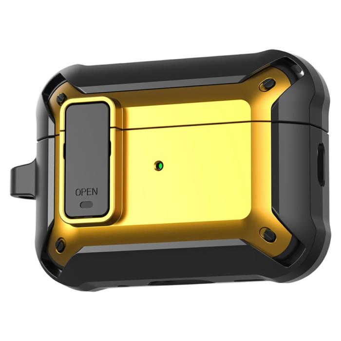 Bild 1, AirPods Pro 3 Skal Shockproof Hybrid Armor Gul