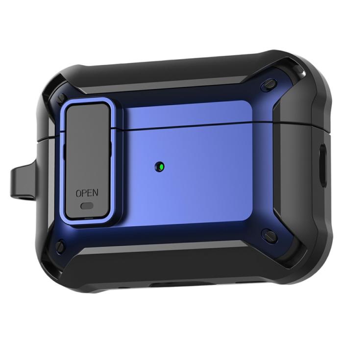 Bild 1, AirPods Pro 3 Skal Shockproof Hybrid Armor Blå